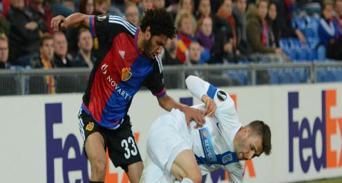 بطاقة صفراء للنني في فوز بازل على سيون